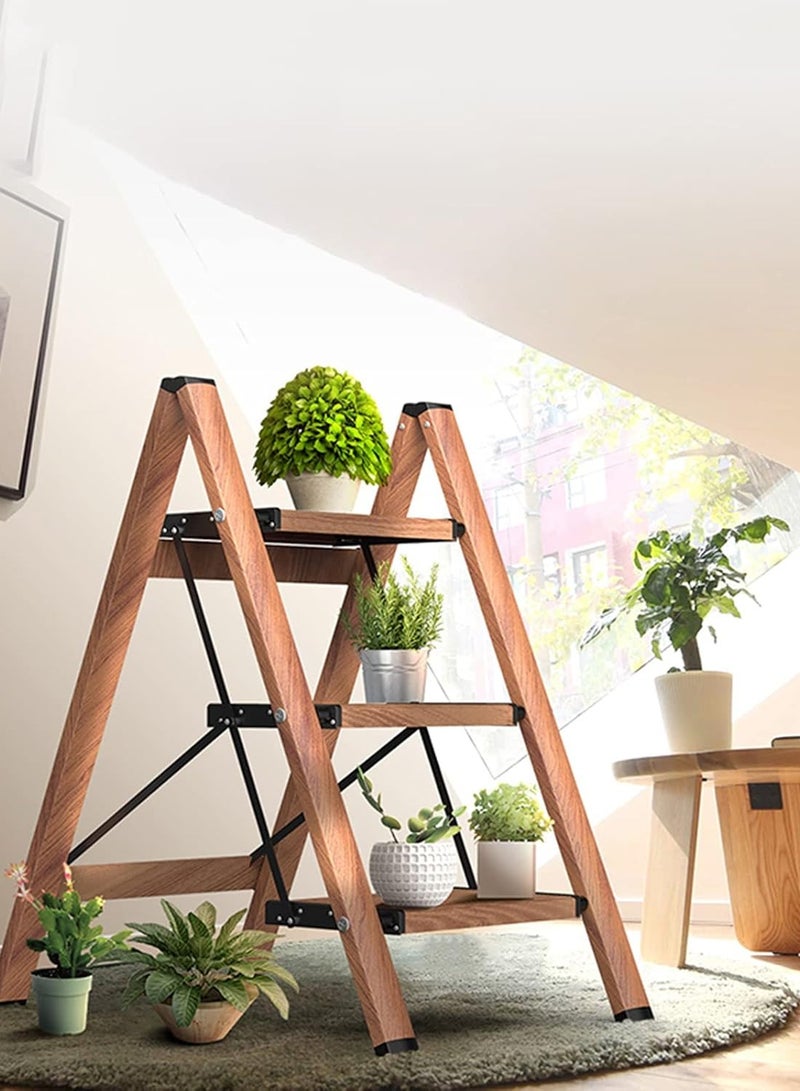 ROBUSTLINE Robustline Home Purpose Aluminium Ladder - 4 Steps Foldable Step Ladder with Non-Slip Treads, 150 kgs Weight Capacity  - Image 3