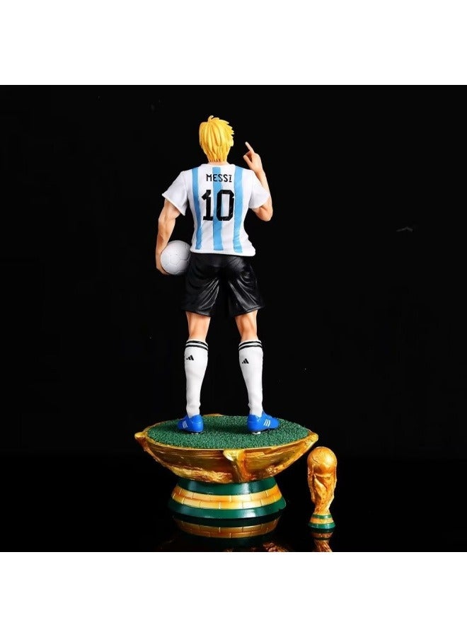 One Piece Vin Sanji cos football star character model desktop decoration model toy birthday party Collection Decoration gift for family and friends 36cm - Image 2