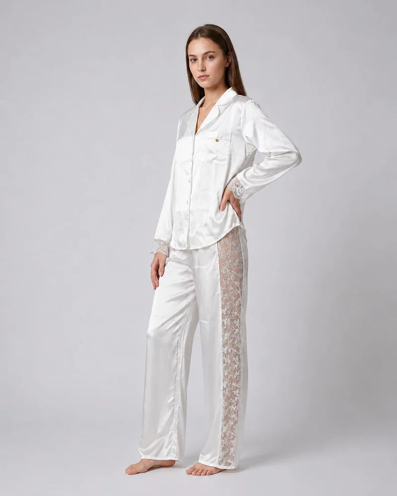 ايسلا اند ايفي Isla & Evie Satin Two-Piece Pajama Set