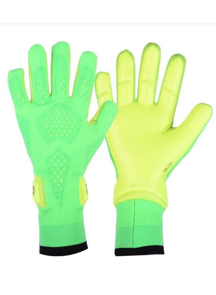 KUYING Strong Adhesive Football Goalkeeper Gloves Non Slip Breathable Without Finger Protectors  - Image 1