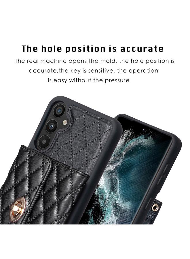 اس-توب جراب لهاتف Samsung Galaxy A34 5G بمشبك معدني أفقي ومحفظة جلدية على شكل معين - Image 3