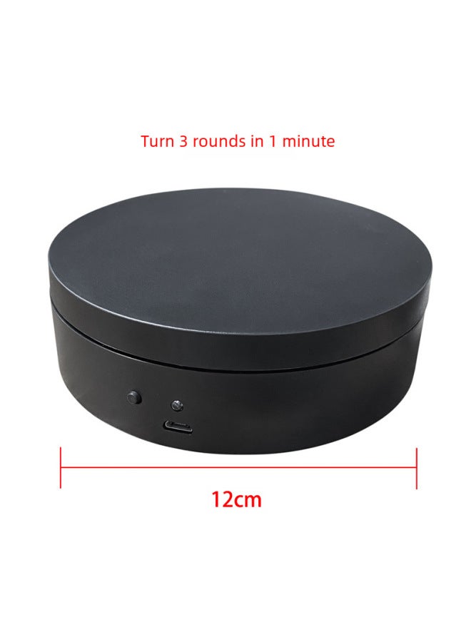 طاولة عرض دوارة أوتوماتيكية 12 سم، منصة دوارة كهربائية 360 درجة لعرض الفيديو المباشر - Image 3