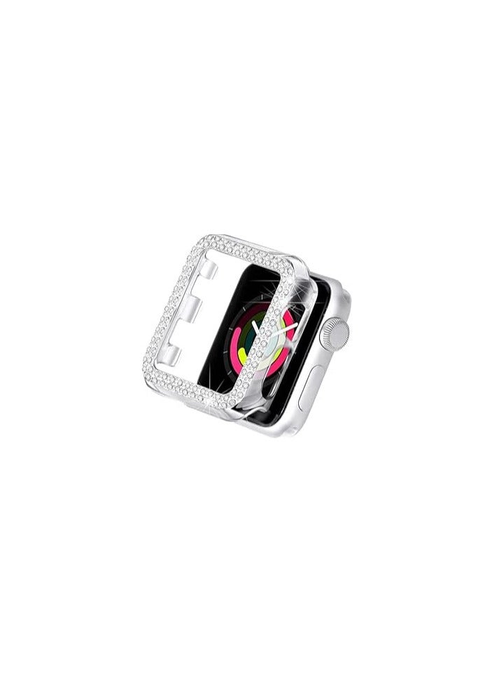 متوافق مع ساعة Apple Watch النسائية مقاس 38 مم، غطاء حماية لامع لسلسلة iWatch Series 10 9 8 7 6 / SE 5 4 3 2 1 Ultra [بدون واقي شاشة] (38 مم، شفاف) - Image 1