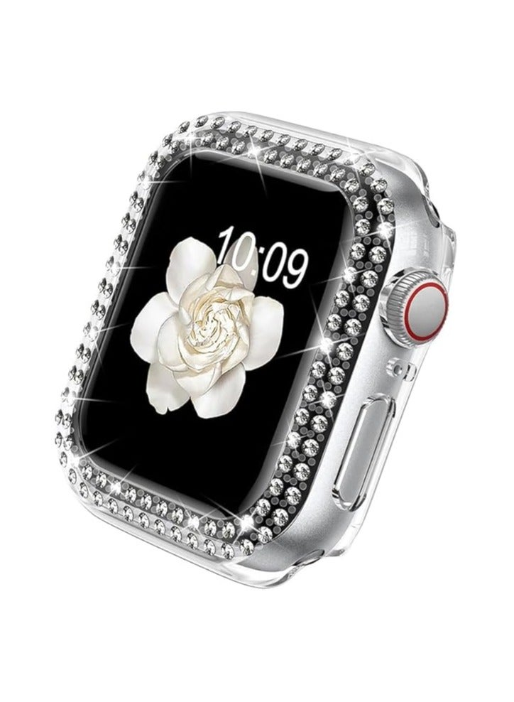 متوافق مع ساعة Apple Watch النسائية مقاس 38 مم، غطاء حماية لامع لسلسلة iWatch Series 10 9 8 7 6 / SE 5 4 3 2 1 Ultra [بدون واقي شاشة] (38 مم، شفاف) - Image 2