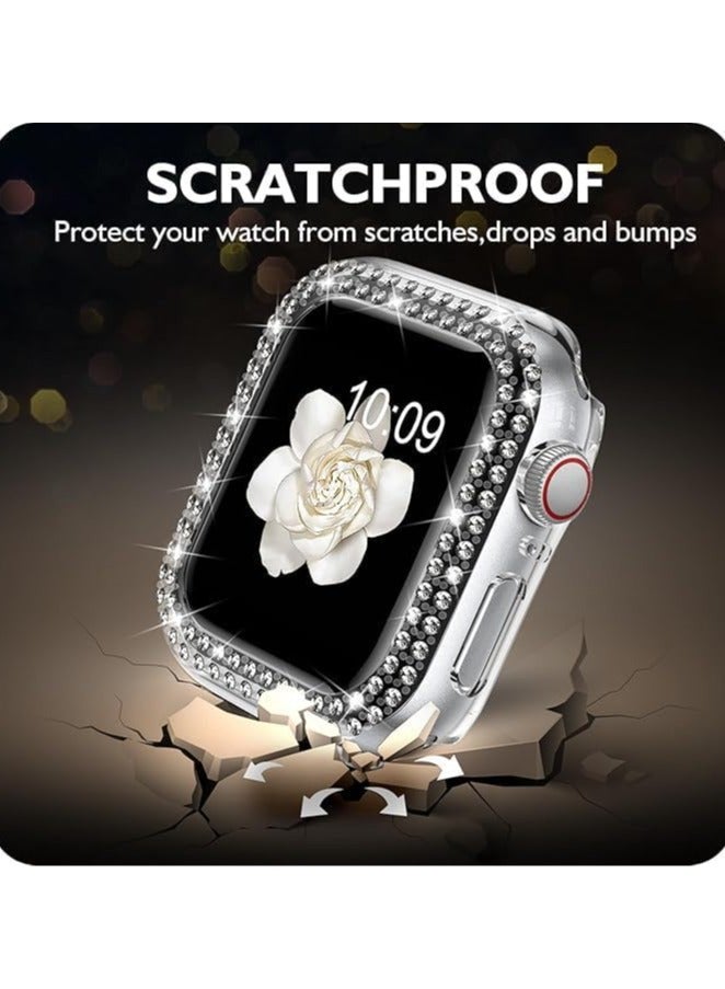 متوافق مع ساعة Apple Watch النسائية مقاس 38 مم، غطاء حماية لامع لسلسلة iWatch Series 10 9 8 7 6 / SE 5 4 3 2 1 Ultra [بدون واقي شاشة] (38 مم، شفاف) - Image 3