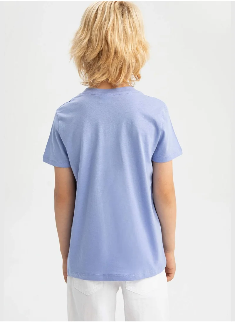 DeFacto Regular Fit Short Sleeve One Side Printed T-Shirt