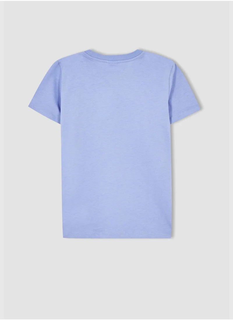 DeFacto Regular Fit Short Sleeve One Side Printed T-Shirt