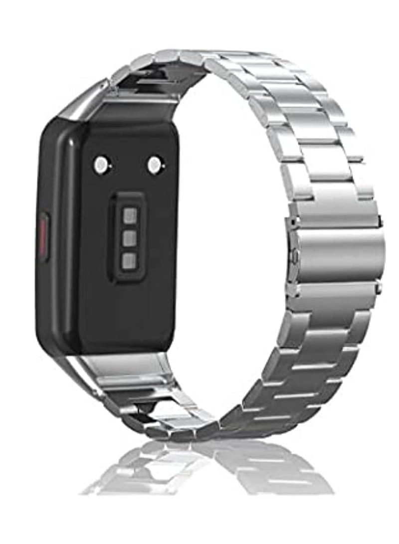 Huawei Band 6 Metal Strap,Stainless Steel Band Huawei Band 6 / Honor Band 6 Replacement Wristbands Strap - Image 1