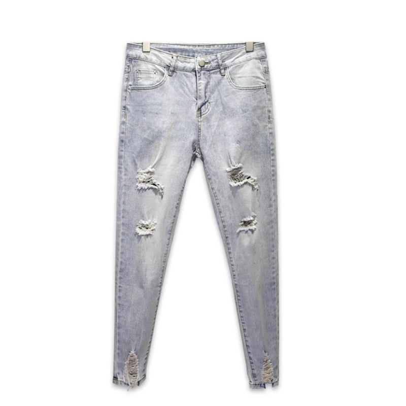 Unisex Classic Denim Jeans Loose Fit Daily Outdoor Wear - Image 1