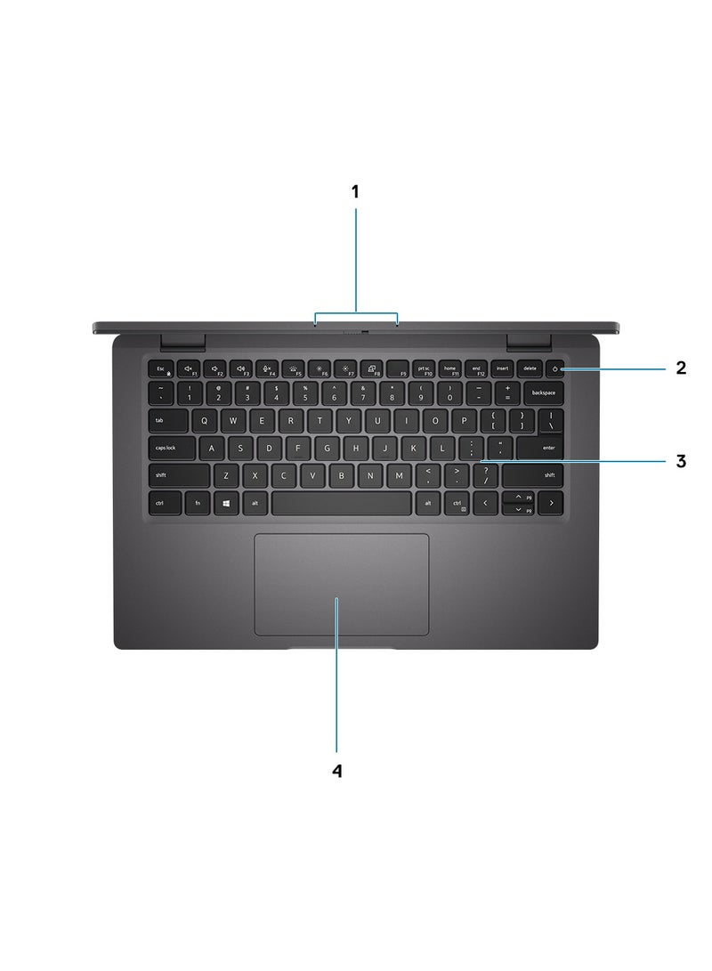 ديل لابتوب لاتيتيود 7420، انتل كور i7 1165G7، رام 16 جيجا، ام.2 512 جيجا، ويندوز 10 برو، بطاقة رسومات ايريس اكس اي مدمجة 14 فل اتش دي الإنجليزية/العربية أسود - Image 5