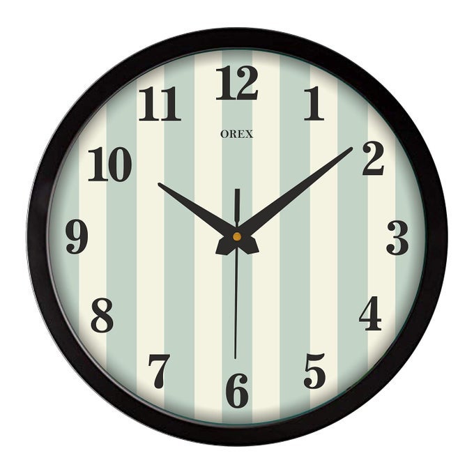 12 INCH PLASTIC QUARTZ WALL CLOCK FOR HOME | LIVING ROOM | BEDROOM | OFFICE | KIDS ROOM | SHOP OR ANY OTHER COURNER OF YOUR LOVING HOSUE WITH BLACK RING WALL CLOCK- 45A