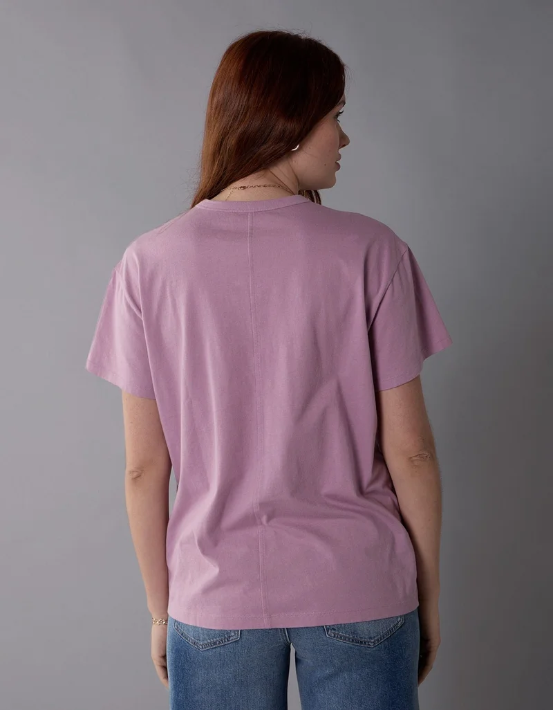 امريكان ايجل تي-شيرت بويفرند بطبعة الشعار