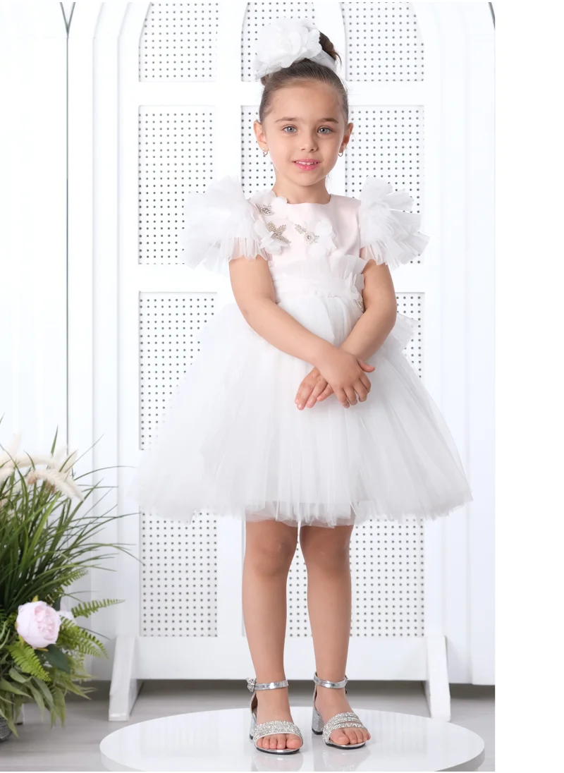 VIA BAMBINO White Girls' Dress - Model 3139