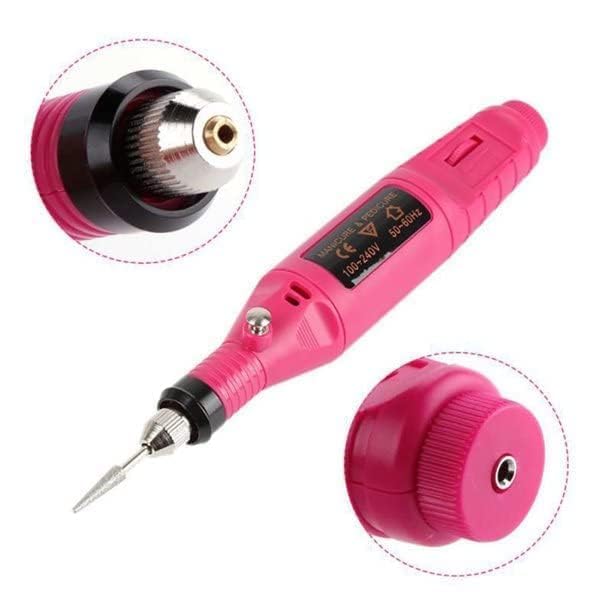 QALAM KAARI Mini Electric Grinder Drill Tool Nail Gel Polish Removing Drill Manicure Machine Grinding Rotary Tool Kit For Milling Trimming Polishing Engraving Machine Resin Art Hand Tools - Image 3