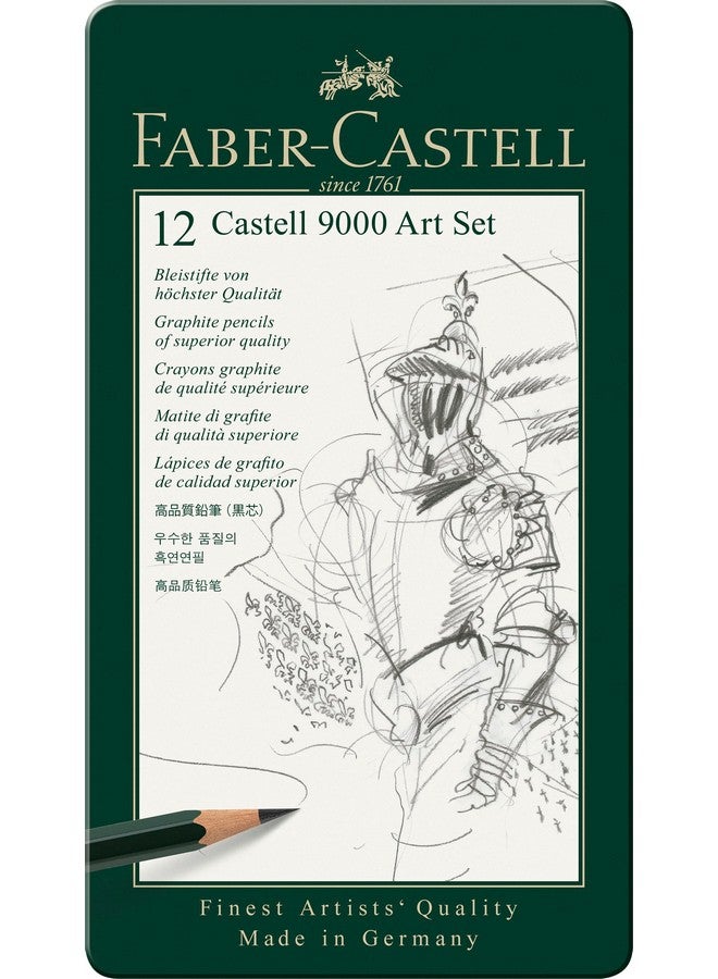 FABER-CASTELL Faber-Castell 9000 Graphite Sketch Pencil Sets Art 8B - 2H set of 12  - Image 1