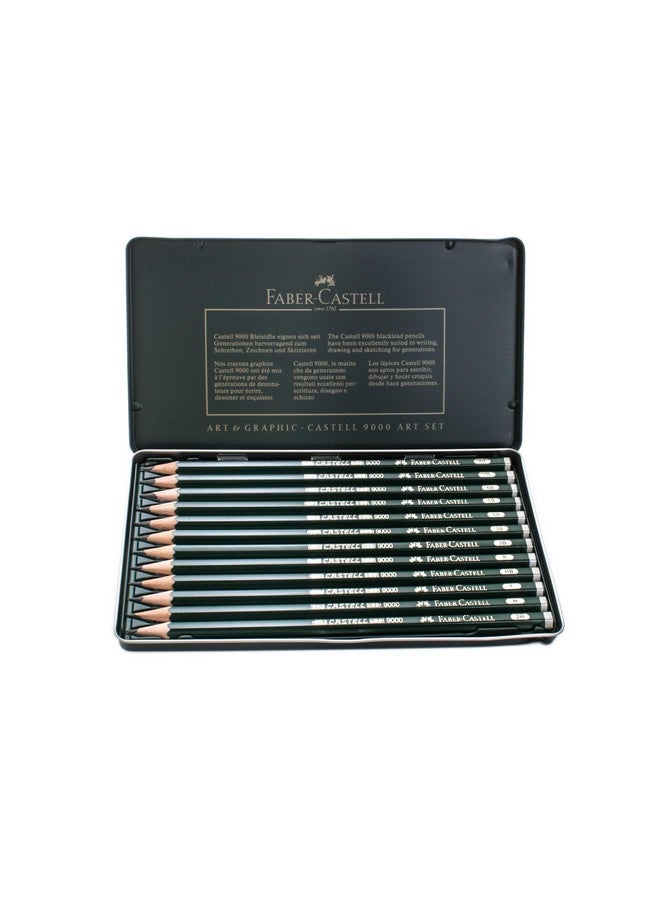 FABER-CASTELL Faber-Castell 9000 Graphite Sketch Pencil Sets Art 8B - 2H set of 12  - Image 4