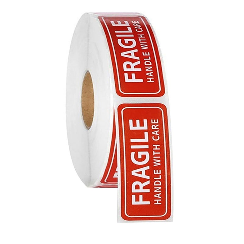 500Pcs Red Fragile Warning Labels Strong Adhesive Stickers For Safe Shipping - Image 2