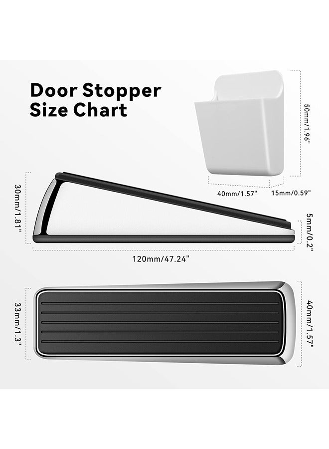 Arabest Door Stopper with Organizers (2 Pack), Heavy Duty Door Stop Wedge Made of Premium Quality Zinc and Rubber Suits Any Door and Most Surface - Image 5