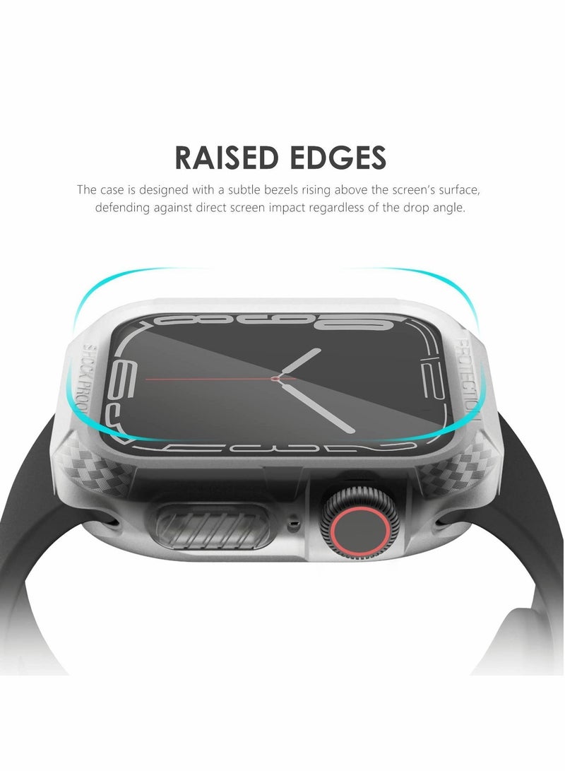 Y&D 6 Pack Case Compatible with Apple Watch Series 8/7 45mm, Rugged Protective Soft TPU Bumper for iWatch Scratch Resistant Full 45mm Cover Men Women Colors  - Image 5