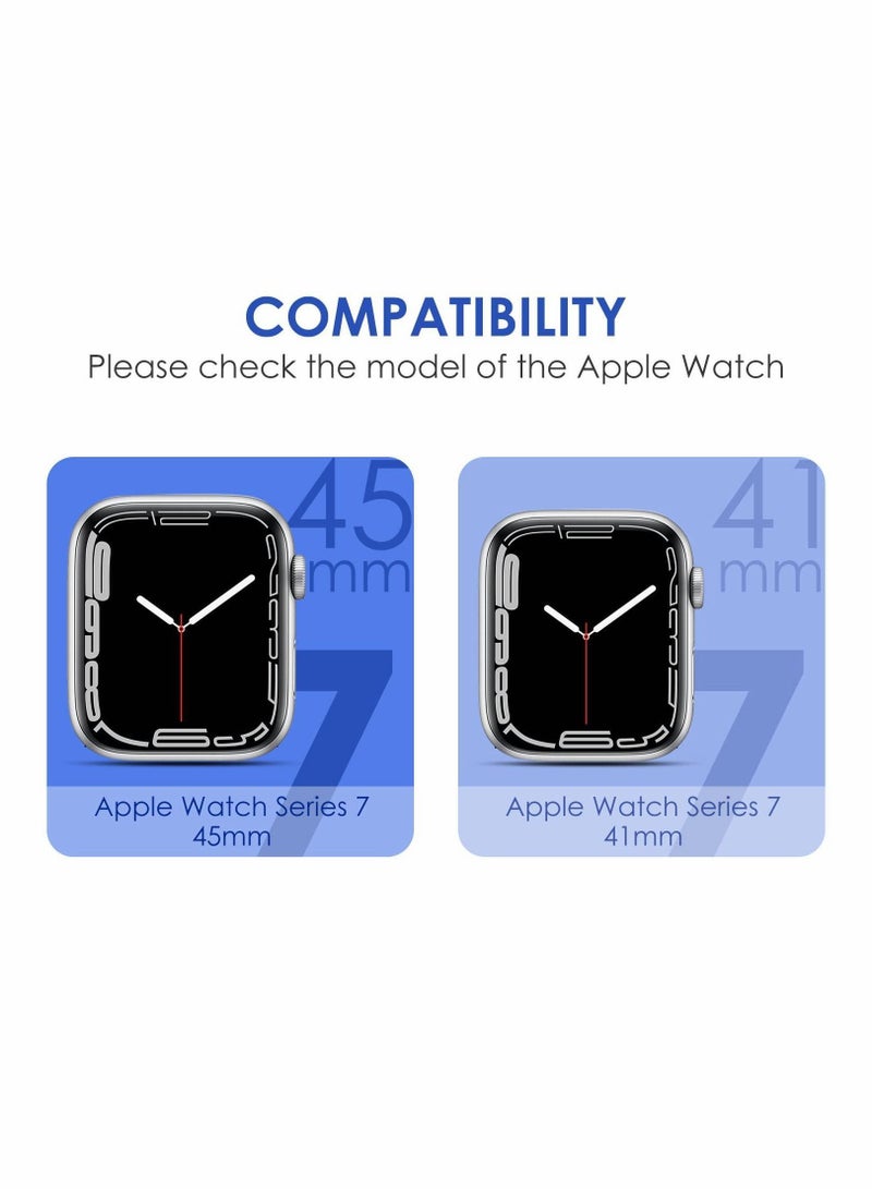 Y&D 6 Pack Case Compatible with Apple Watch Series 8/7 45mm, Rugged Protective Soft TPU Bumper for iWatch Scratch Resistant Full 45mm Cover Men Women Colors  - Image 2