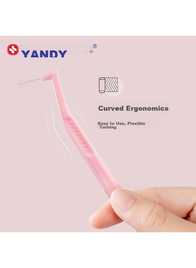Yandy Independent Interdental Brush L-type 0.6mm 15pcs Orthodontic Correcting Teeth Teeth Gap Brush Interdental Brush Interdental Brush - Image 5