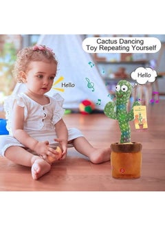 Dancing Cactus Talking Plush Toy With Singing & Recording Function Rechargeable - Repeat What You Say Electronic Light Up Interactive Toy For Toddler With Usb Charging Cable - Pack Of 1 - pzsku/Z7F8A2513A1815A2B4F29Z/45/_/1735817694/528a347d-6cd1-456b-b583-d24df2530eec