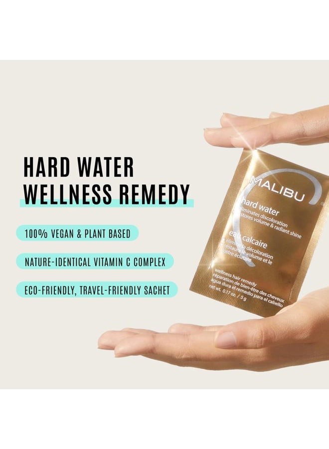 Malibu C Hard Water Wellness Hair Remedy Removes Hard Water Deposits & Impurities With Vitamin C Complex for Shine & Vibrancy, 5g Sachets, 12 Count - Image 3