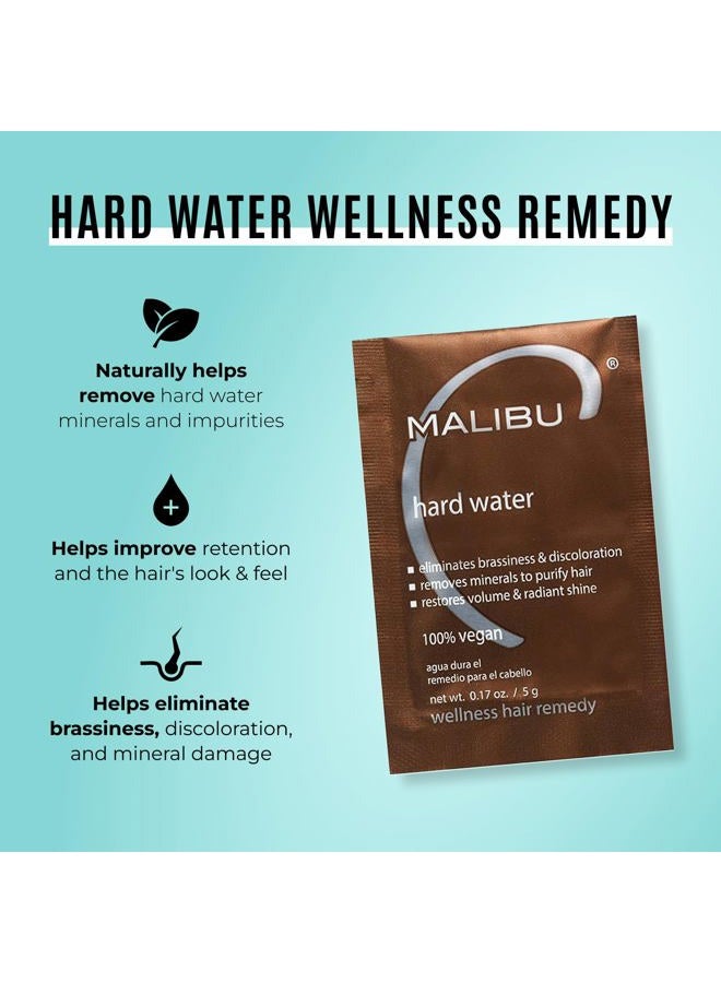 Malibu C Hard Water Wellness Hair Remedy Removes Hard Water Deposits & Impurities With Vitamin C Complex for Shine & Vibrancy, 5g Sachets, 12 Count - Image 2