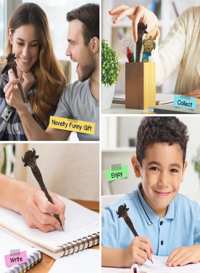 Planet Pens قلم بلانيت بينز براون بيسون المبتكر - قلم حبر جاف فريد وممتع للأطفال والكبار، أداة كتابة ملونة على شكل جاموس بري للمدرسة والمكتب - Image 4