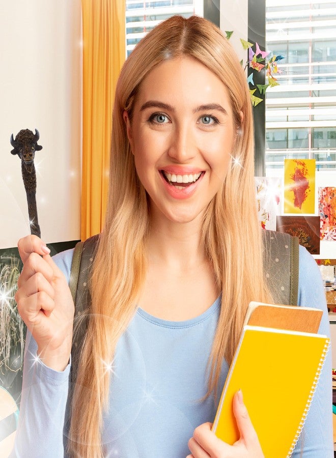 Planet Pens قلم بلانيت بينز براون بيسون المبتكر - قلم حبر جاف فريد وممتع للأطفال والكبار، أداة كتابة ملونة على شكل جاموس بري للمدرسة والمكتب - Image 2