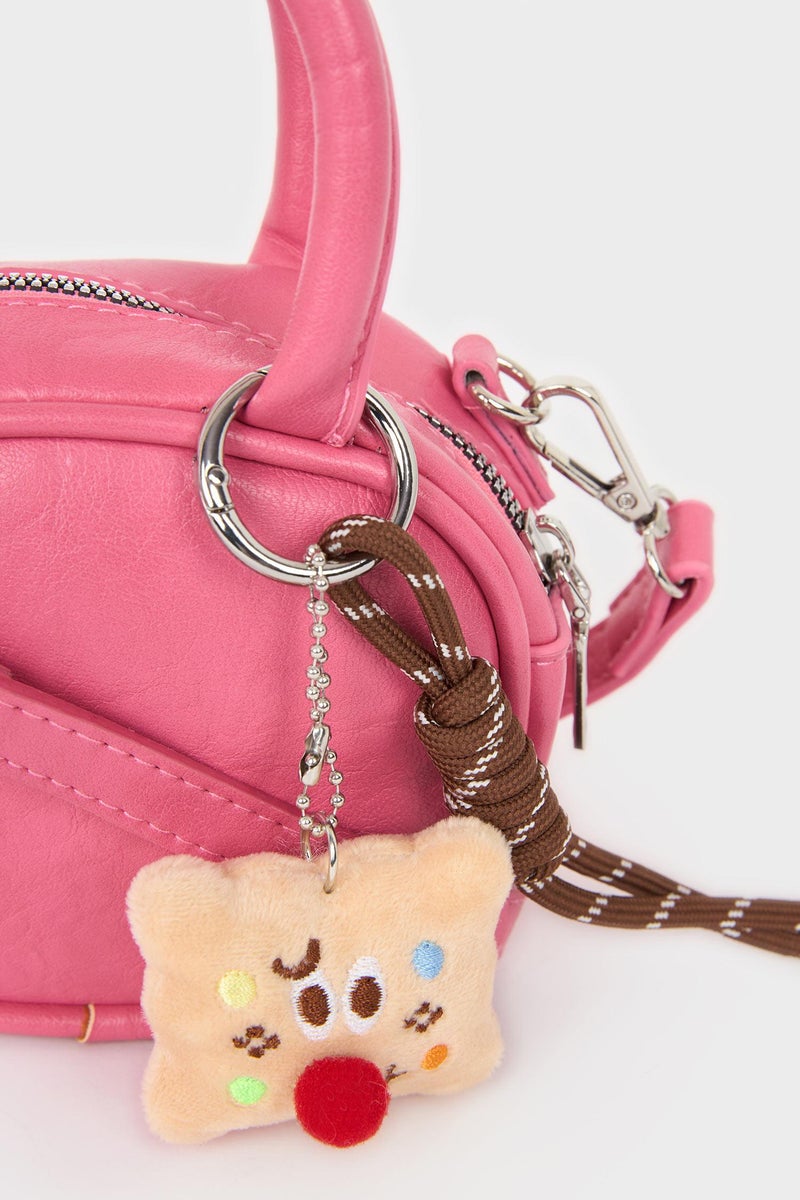 DeFacto Pink Girl Girl Charm Detail Crossbody Bag Casual - Image 4