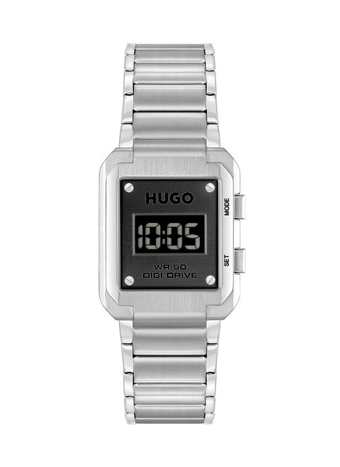 Men's Analog Rectangle Shape Stainless Steel Wrist Watch 1530356 - 30 Mm