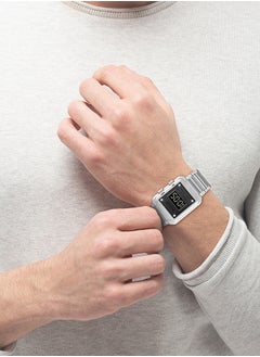 HUGO BOSS Men's Analog Rectangle Shape Stainless Steel Wrist Watch 1530356 - 30 Mm  - Image 4