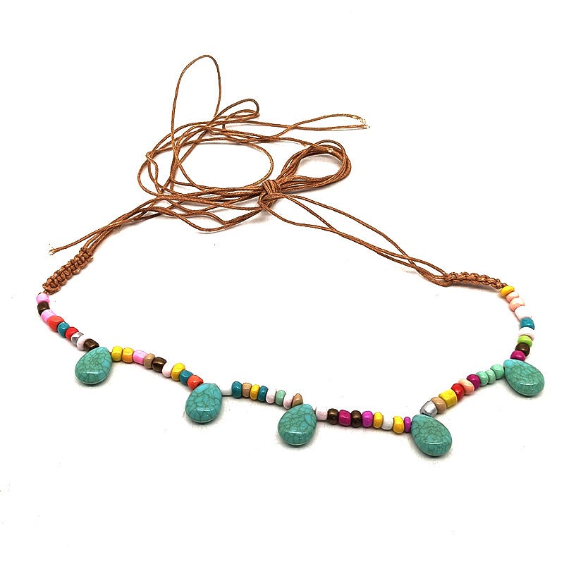 Hat Accessories Handmade DIY Rope Belt Accessories Woven Hemp Rope Cow Head Decoration Vintage Ethnic Style Decoration for Men and Women 53# - Image 3