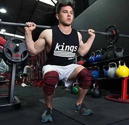 Forgesy Knee Wraps (Pair) for Cross Training Gym Workout Weightlifting, Knee Straps for Squats - for Men & Women- 78"-Compression & Elastic Support. - Image 3