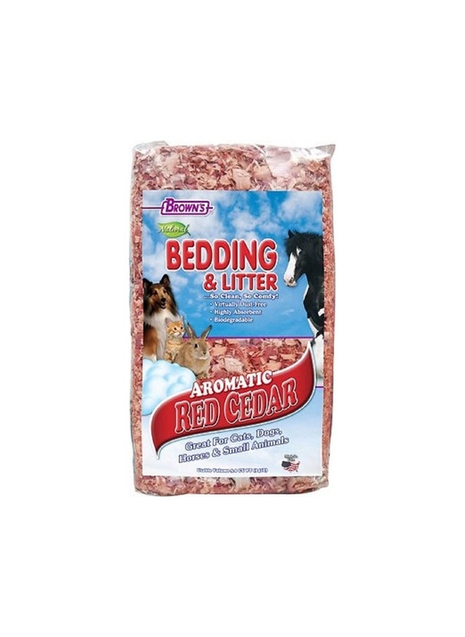 BrOwns Brown's Natural Aromatic Red Cedar Bedding & Litter - 20 L 