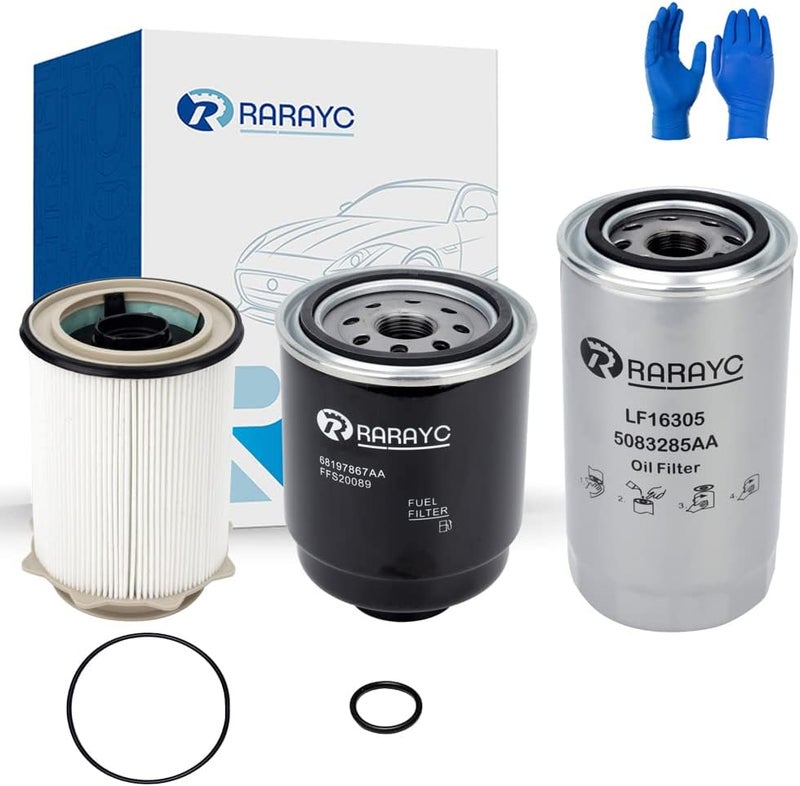 RARAYC 6.7L Cummins Fuel Filter Water Separator Set for Dodge Ram 2500 3500 4500 5500 (2013-2018) - Image 1