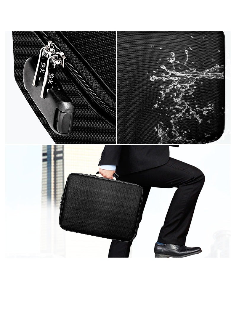 general Multifunctional fireproof and waterproof certificate storage bag, office household storage bag, document passport, file bag - Image 4