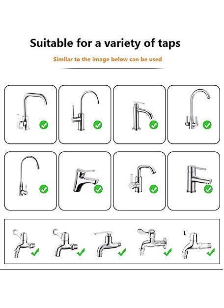 Gopinath Autolink - Gopinath Autolink 360 Degree Steel Rotatable Water Faucet Bubbler Saving Tap Aerator Diffuser Faucet Filter Shower Head Nozzle Adapter 360 Steel Water Faucet - Image 1