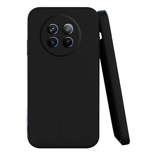 Spazy Case® Realme Narzo 70x 5G / Realme 12 5G / Realme 12X 5G / Realme C65 5G Back Cover | Soft Silicone Back Case Cover for Realme Narzo 70x 5G / Realme 12 5G / Realme 12X 5G / Realme C65 5G - Black - Image 1