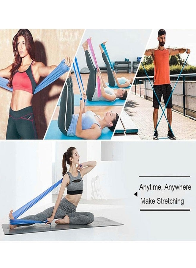 UROCK Resistance Loop Bands | Elastic Exercise Band Set | Best Resistant Workout Loops for Booty, Glute, Leg & Thigh Exercising (Blue-Medium) - Image 3