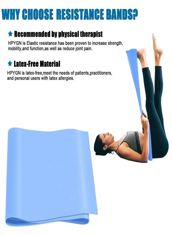 UROCK Resistance Loop Bands | Elastic Exercise Band Set | Best Resistant Workout Loops for Booty, Glute, Leg & Thigh Exercising (Blue-Medium) - Image 2
