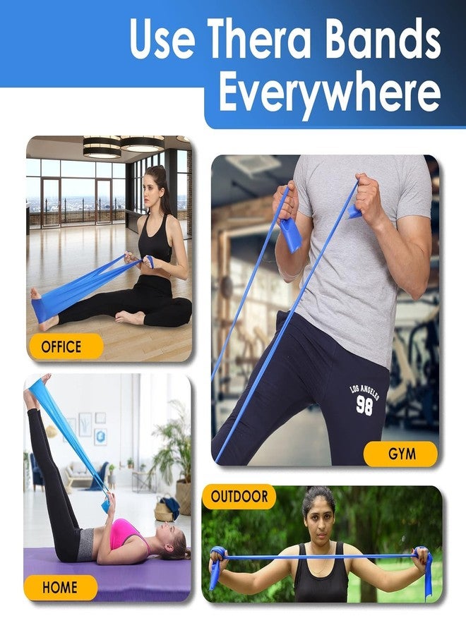 UROCK Resistance Loop Bands | Elastic Exercise Band Set | Best Resistant Workout Loops for Booty, Glute, Leg & Thigh Exercising (Blue-Medium) - Image 5