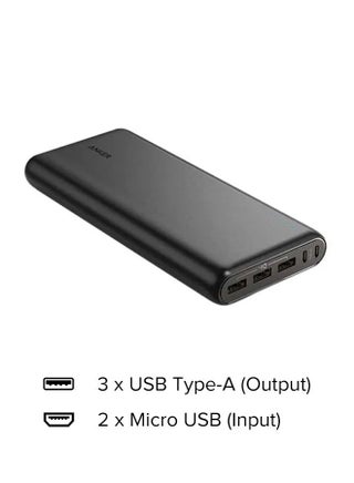 Power Bank, PowerCore 26800mAh Portable Charger with Dual Input Port and Double-Speed Recharging, 3 USB Ports External Battery for iPhone 16/15/14/13 Series, iPad, Galaxy, Android and More - view 2