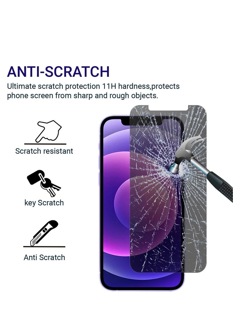 PRIMEEIGHT iPhone 11 / XR Privacy Screen Protector 6.1 Inch Display - Ultra Thin 9H Hardness Tempered Glass iPhone 11 / XR Pack of 2 - Easy to Install HD Privacy Screen. - Image 4