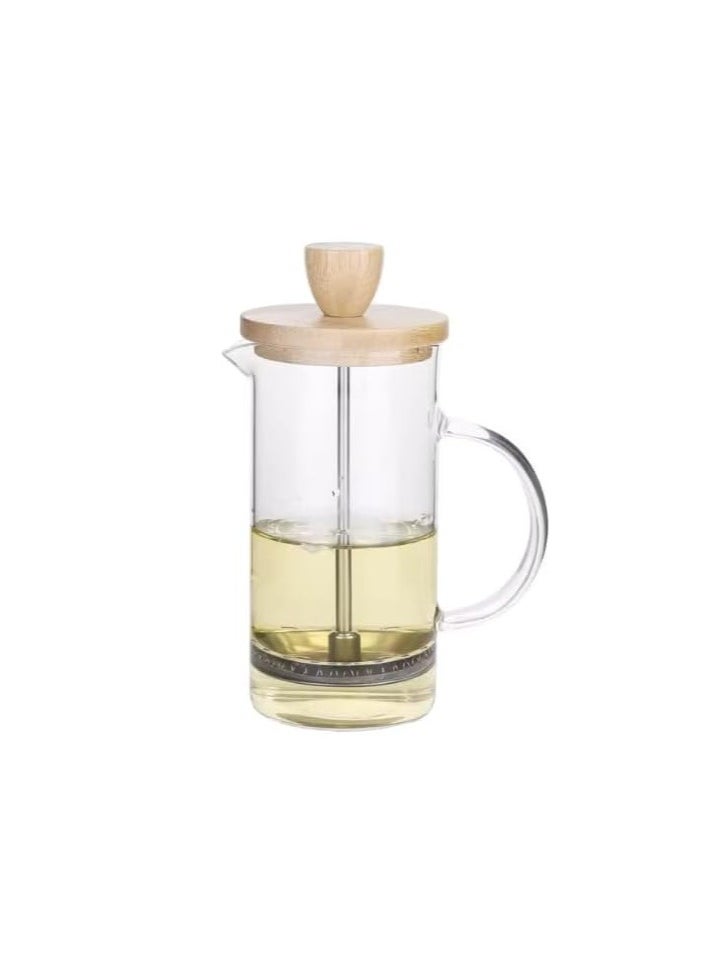 Glass French Press Coffee Maker for Best Tasting Coffee and Tea, Borosilicate Glass, Wood, Stainless Steel (350ml) - pzsku/Z7F8ABC894FB479BEF2D6Z/45/_/1722458875/0f6c7f8e-7480-4f53-b1ce-733948fbfcf8