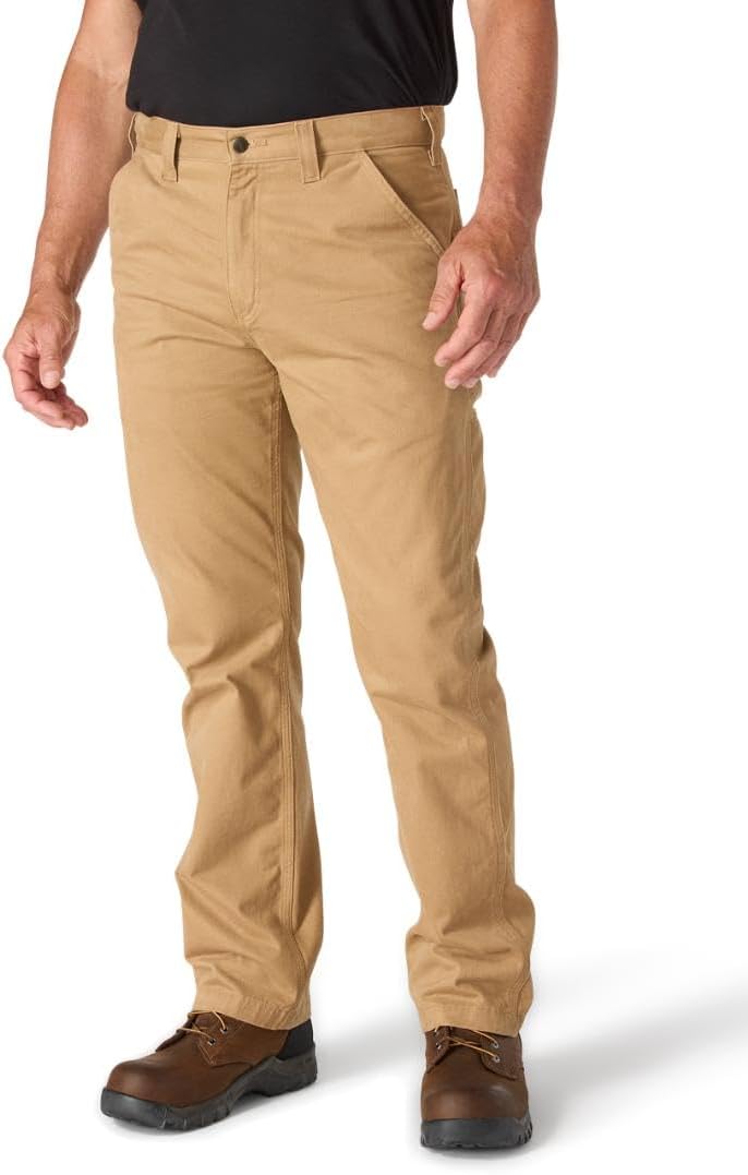 Carhartt Men's Washed Twill Dungaree Pants - Relaxed Fit in Dark Khaki - Image 1