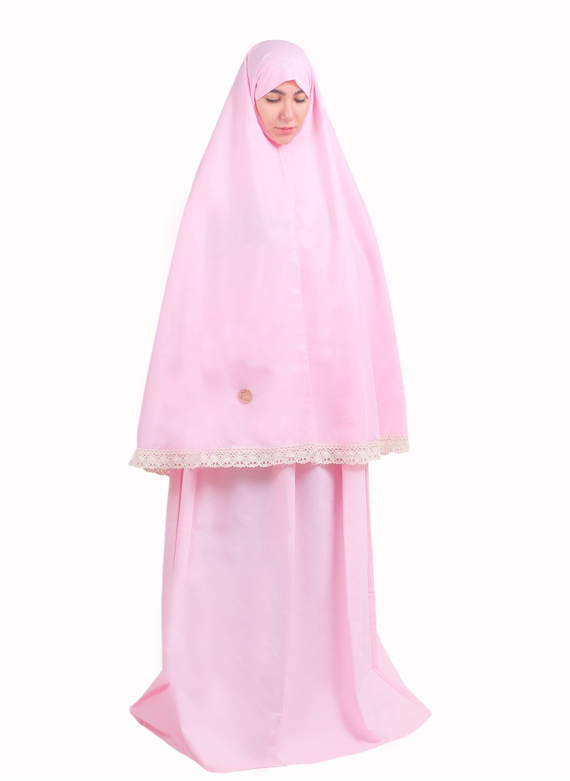 Prime by javaudan - Prayer Dress For Women One Piece Outfit Full Prayer Dress Soft Breathable Material Cotton Islamic Prayer Dress Free Size - Image 1