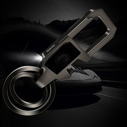 Idakekiy Key Chain LED Light and Bottle Opener with 2 Key Rings Car Key Chain for Men and Women - Image 3