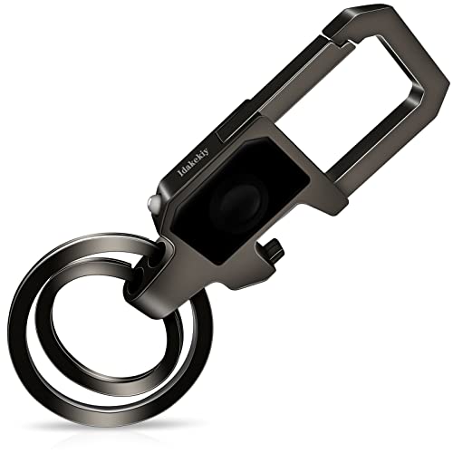 Idakekiy Key Chain LED Light and Bottle Opener with 2 Key Rings Car Key Chain for Men and Women - Image 1